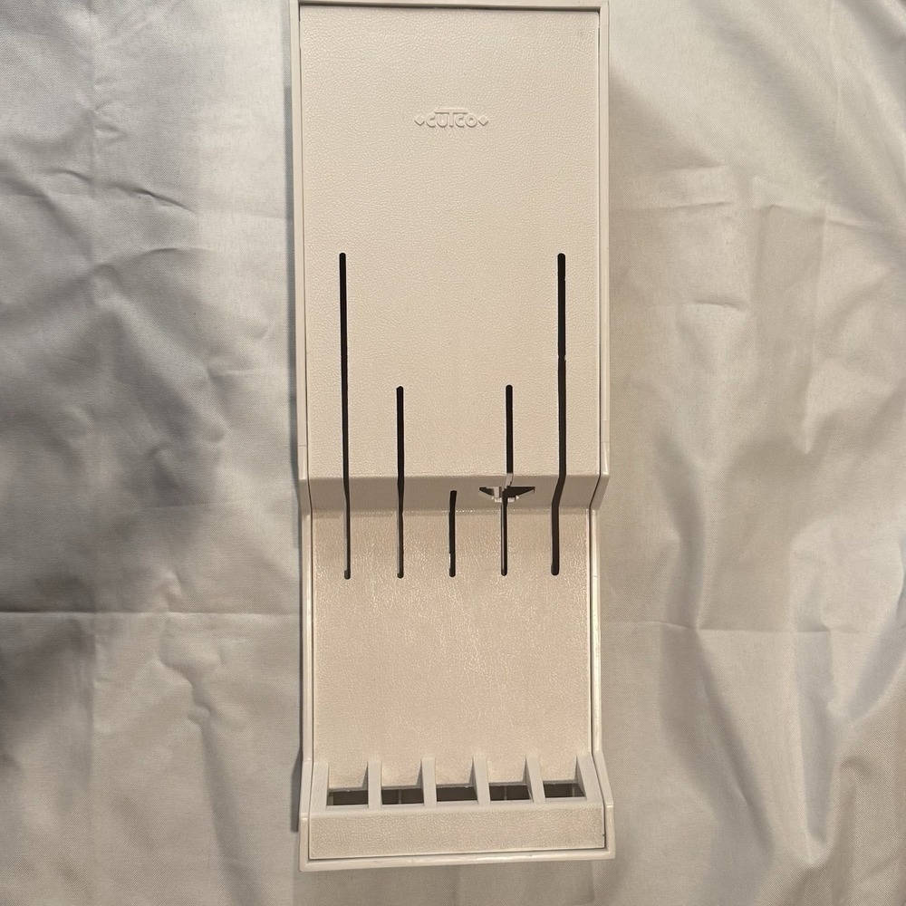 CUTCO 1742 White Knife Holder Drawer or Wall Mount Knife Storage Tray 17x 6.25